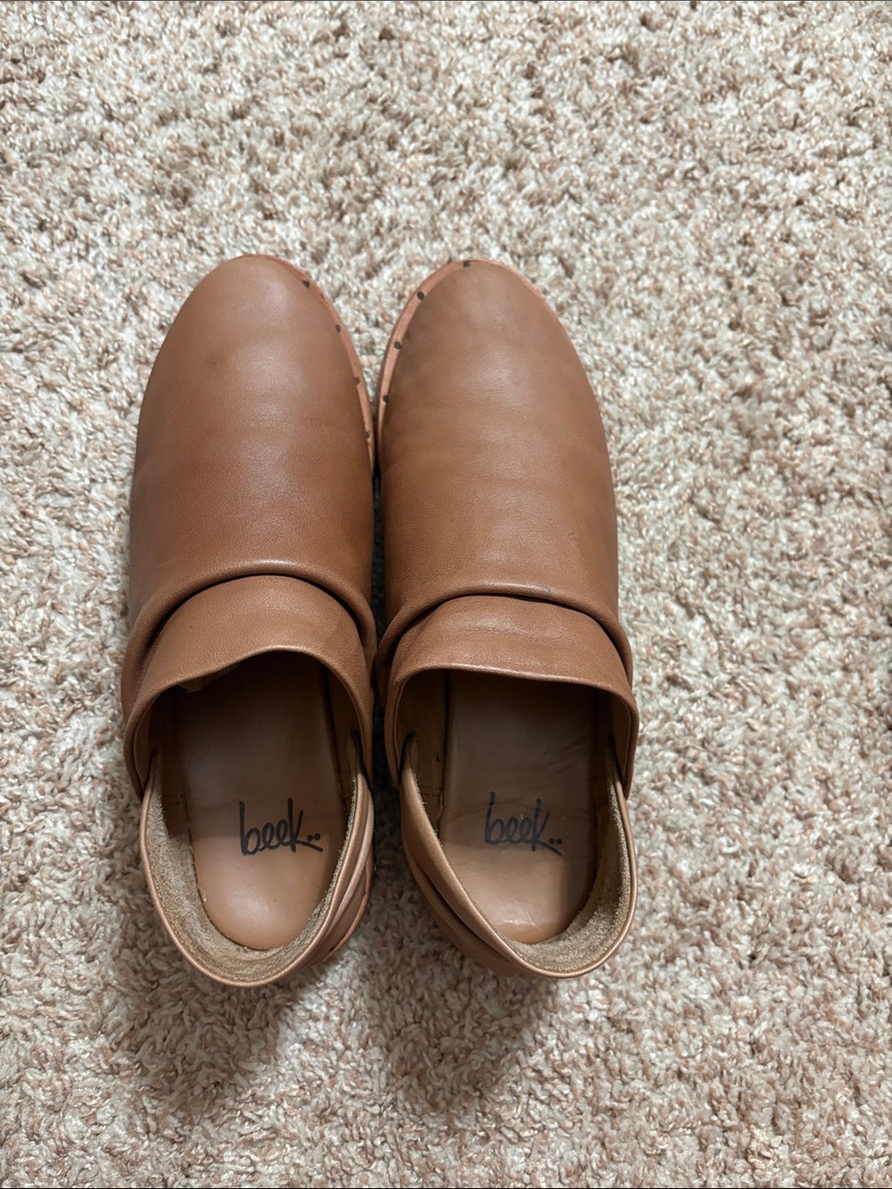 beek puffin leather molded bootie F